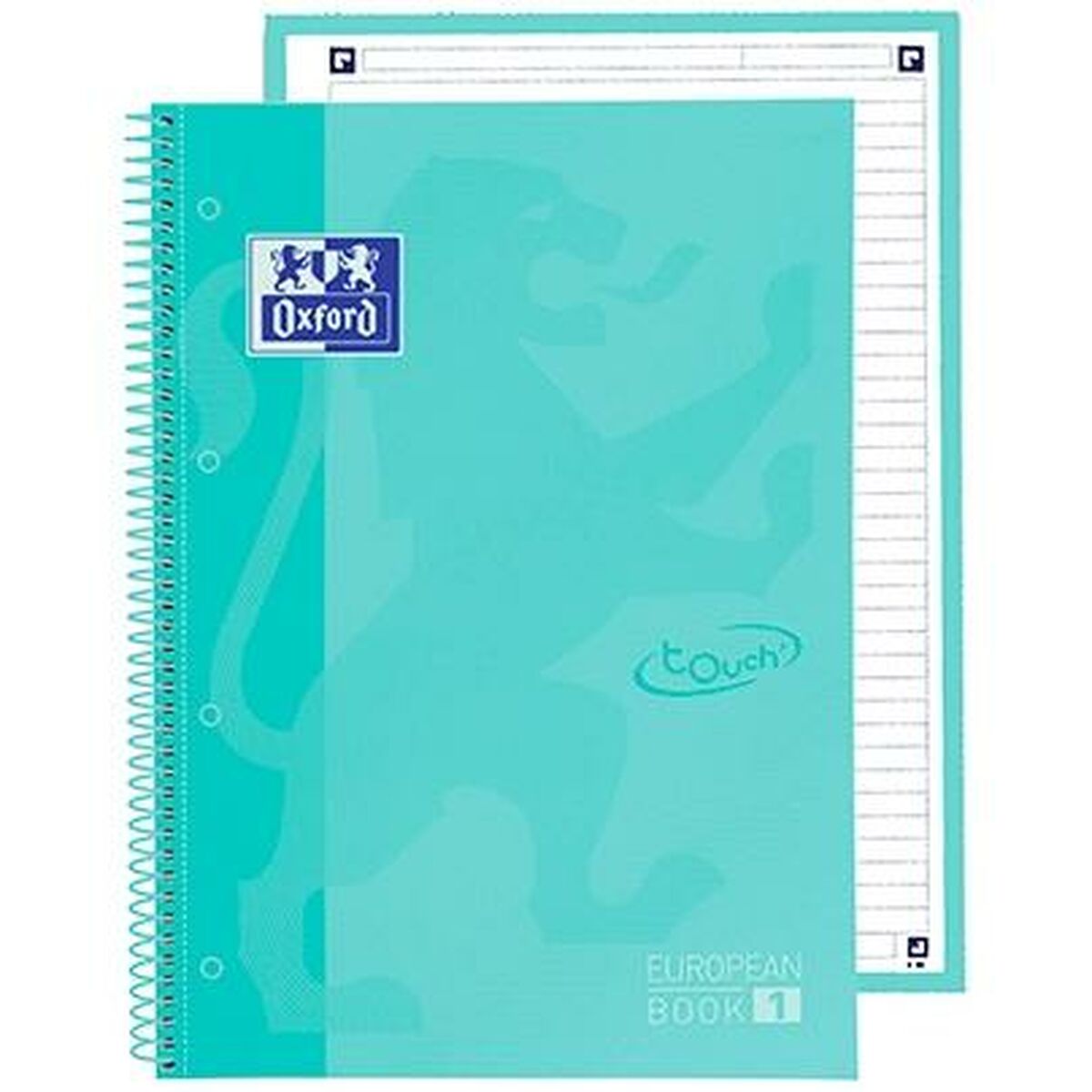 Notebook Oxford European Book School Mint A4 A4+ 80 Sheets 5 Pieces Notebook Oxford European Book School Mint A4 A4+ 80 Sheets 5 Pieces