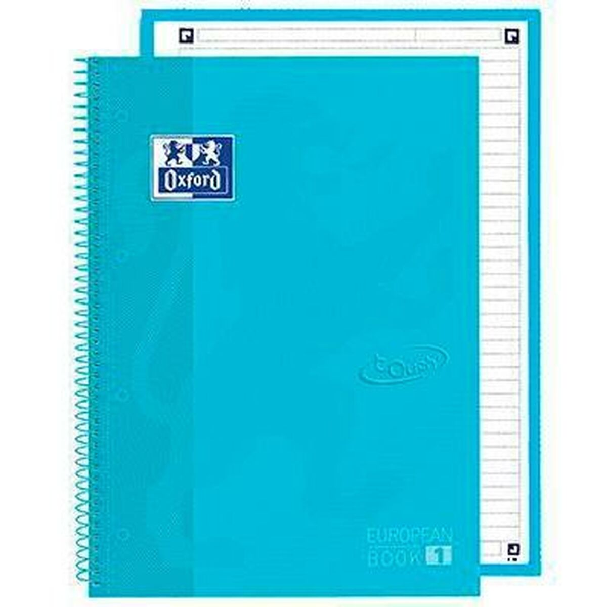 Notebook Oxford European Book School Pastel Blue A4 A4+ 80 Sheets 5 Pieces Notebook Oxford European Book School Pastel Blue A4 A4+ 80 Sheets 5 Pieces
