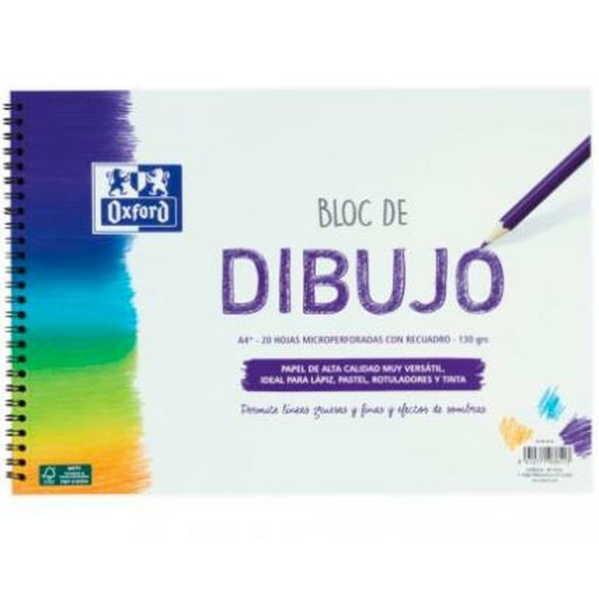 Drawing Pad Oxford White A4+ 20 Sheets (20 Units)