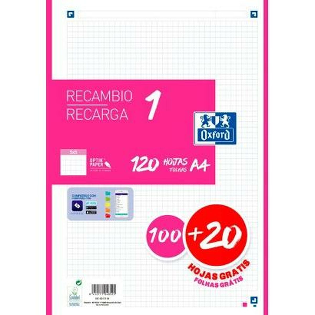 Notepad Oxford Classic Fuchsia A4 120 Sheets Notepad Oxford Classic Fuchsia A4 120 Sheets