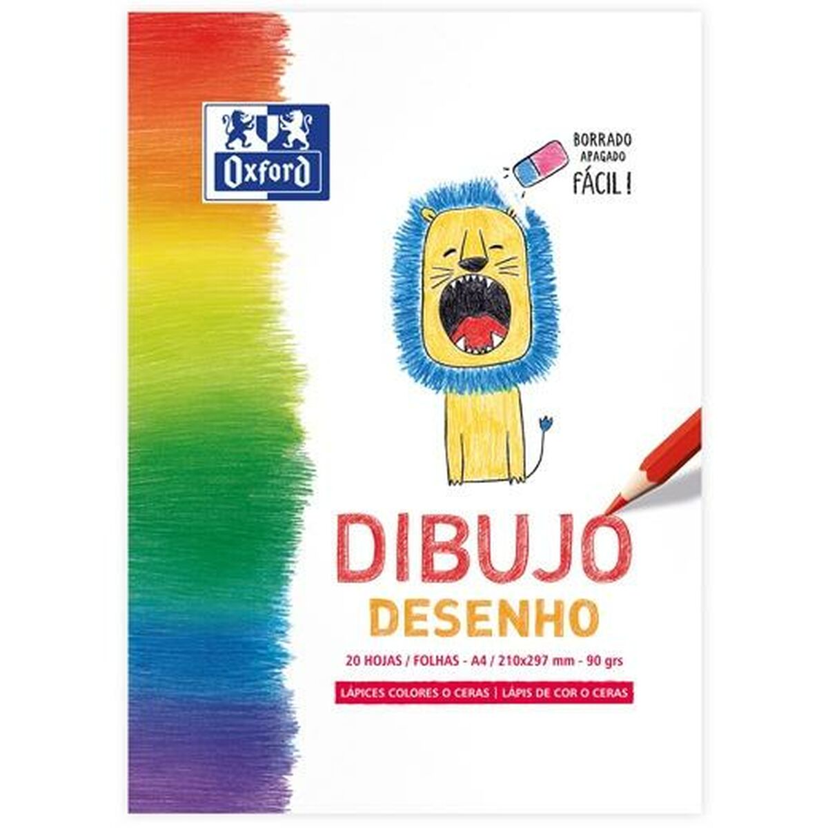 Drawing Pad Oxford A4 20 Sheets (5 Units) Drawing Pad Oxford A4 20 Sheets (5 Units)