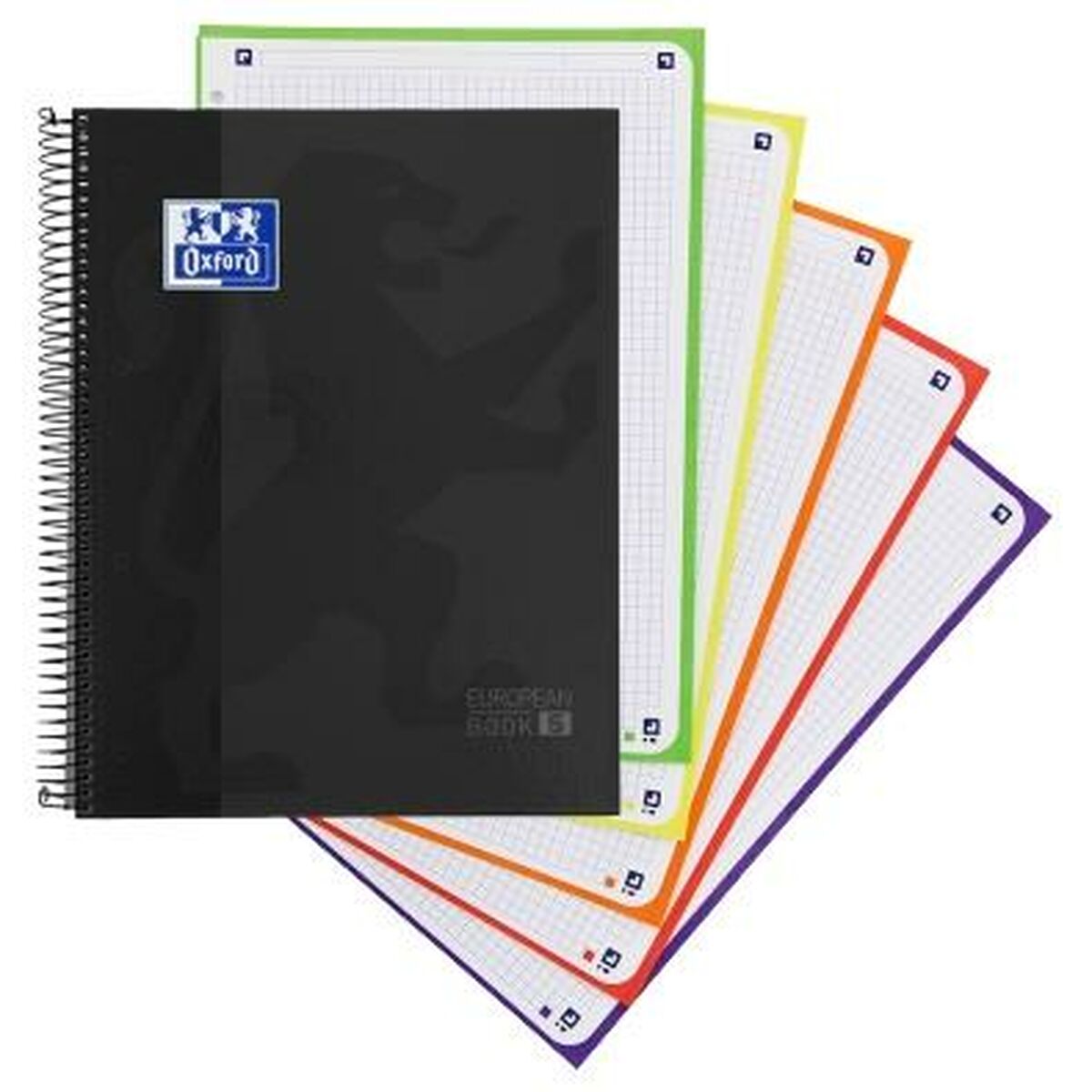 Book of Rings Oxford CLASSIC EUROPEANBOOK Black A4 120 Sheets (5 Units)
