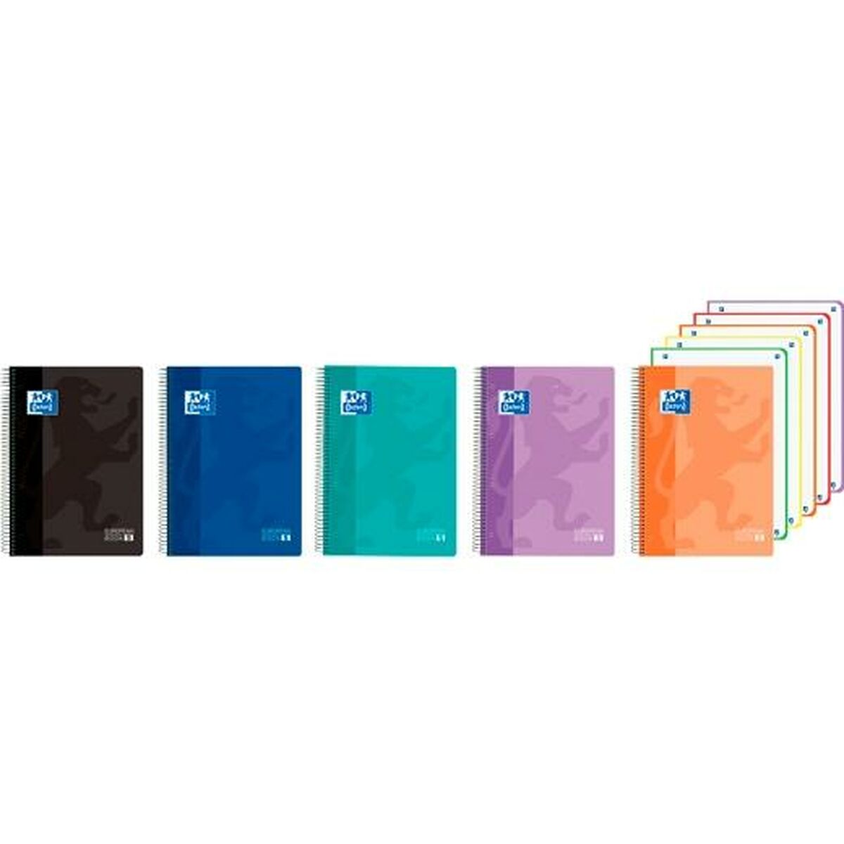 Book of Rings Oxford EUROPEANBOOK 5 CLASSIC Multicolour A4 120 Sheets (5 Units)