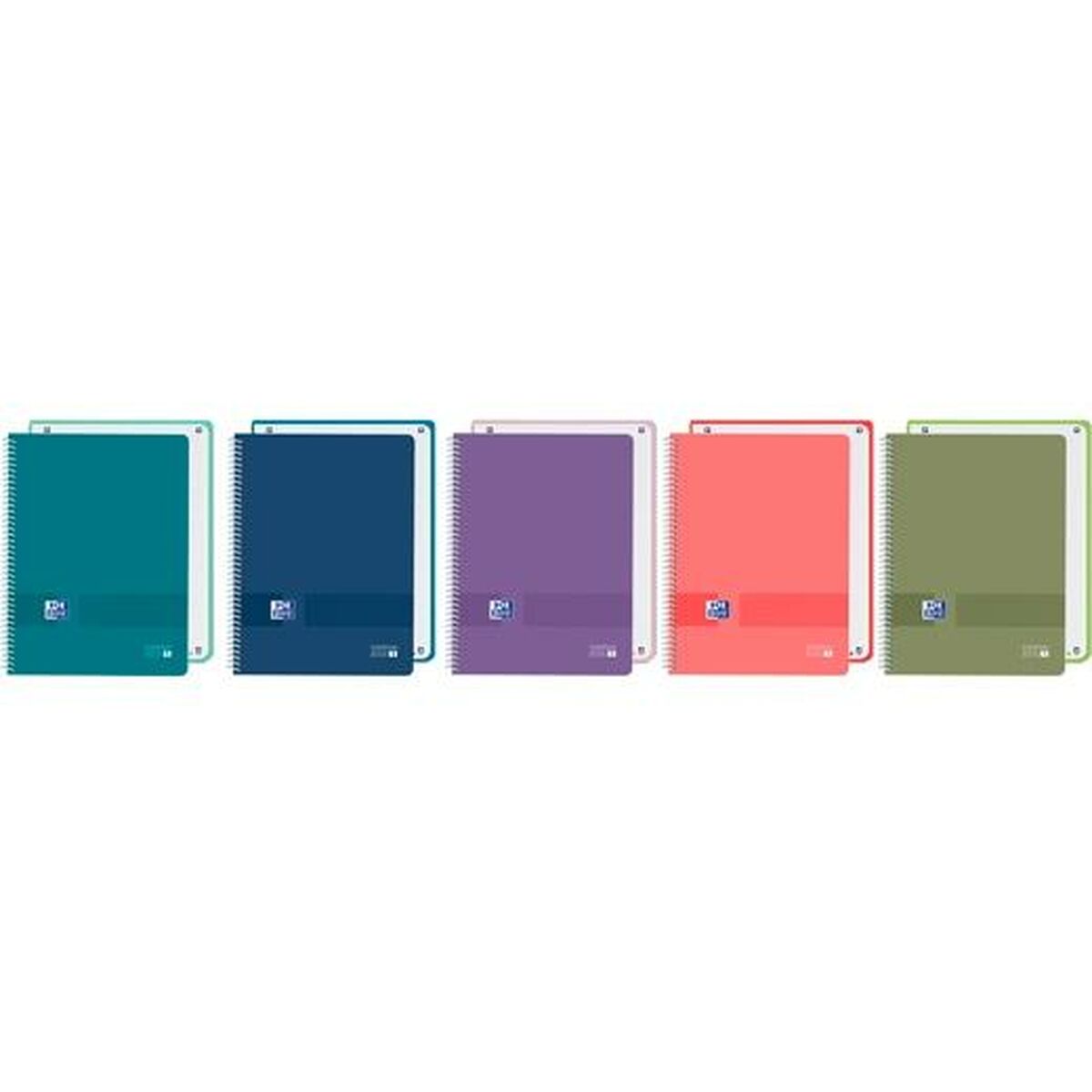 Book of Rings Oxford EUROPEANBOOK 1 LIVE&GO Multicolour A4 80 Sheets (5 Units)