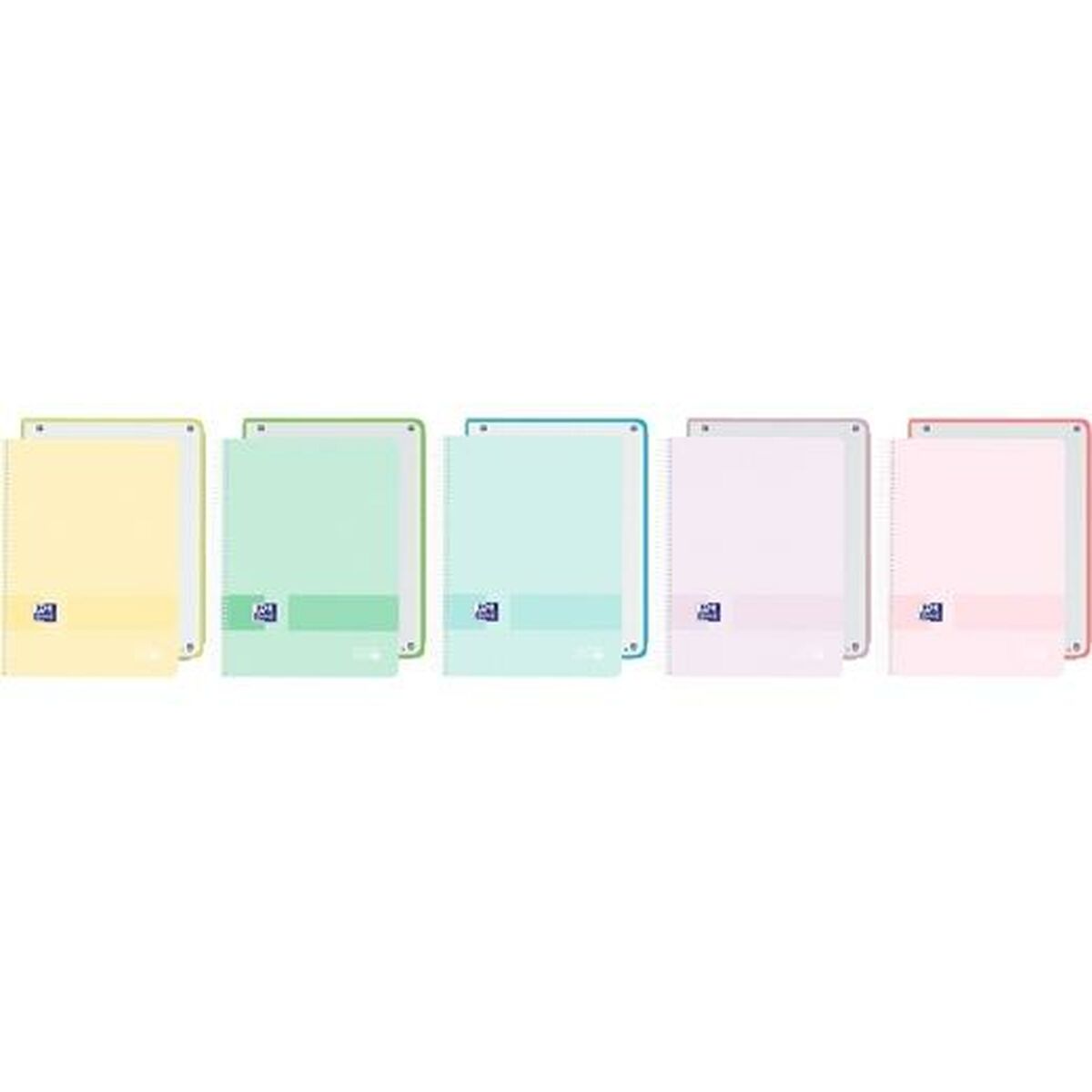 Book of Rings Oxford EUROPEANBOOK 1 LIVE&GO Multicolour A4 80 Sheets (5 Units)