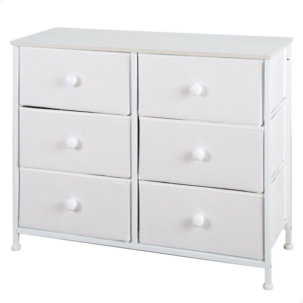 Chest of drawers Max Home White 80 x 62 x 30 cm Chest of drawers Max Home White 80 x 62 x 30 cm