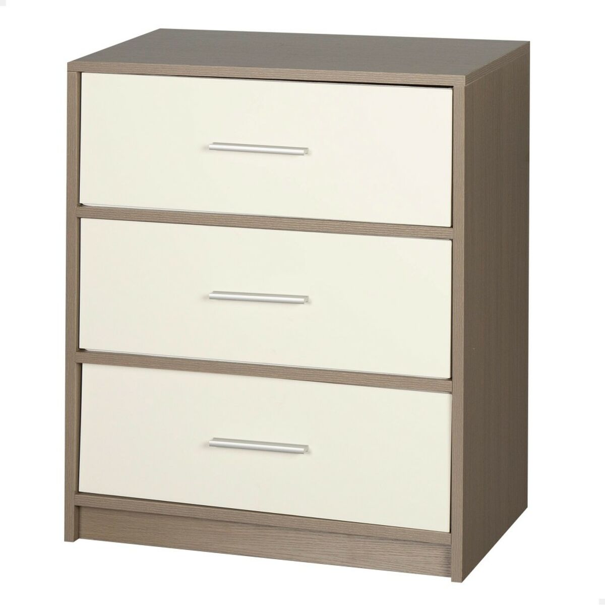 Nightstand Max Home White Grey 58 x 70 x 30 cm Nightstand Max Home White Grey 58 x 70 x 30 cm