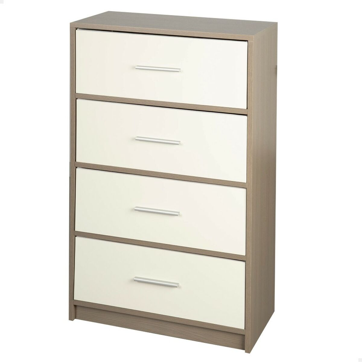 Chest of drawers Max Home White Grey Modern 58 x 91 x 30 cm Chest of drawers Max Home White Grey Modern 58 x 91 x 30 cm