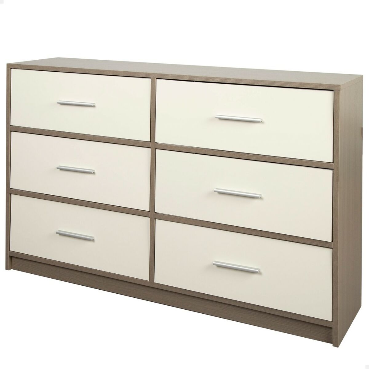 Chest of drawers Max Home White Grey Modern 114 x 70 x 30 cm Chest of drawers Max Home White Grey Modern 114 x 70 x 30 cm