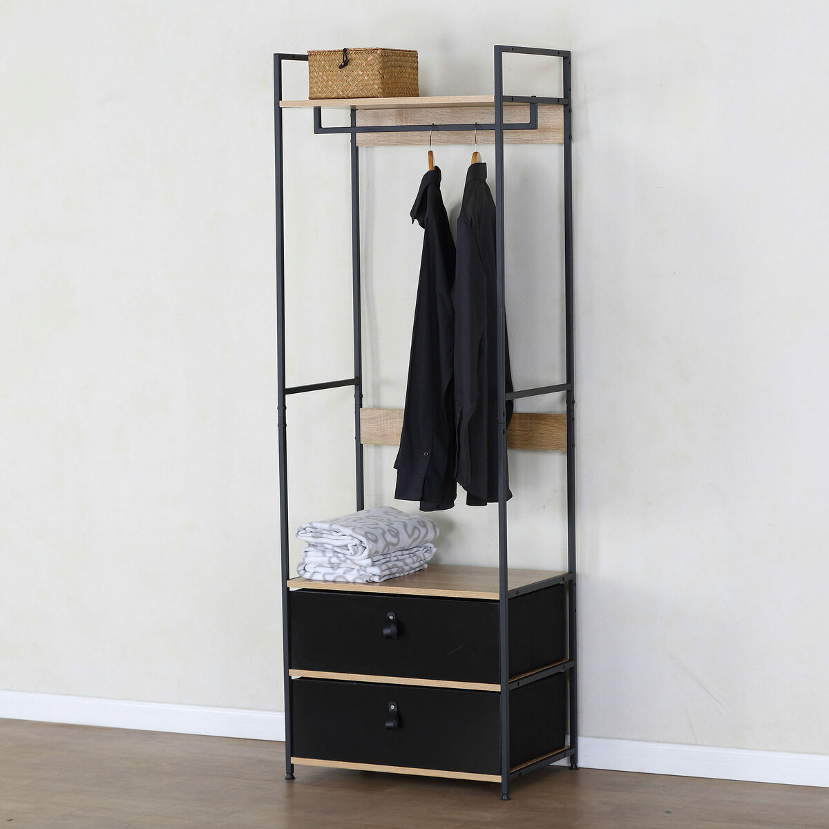 Cupboard Max Home Cloth Steel Melamin Particleboard 60 x 175 x 40 cm