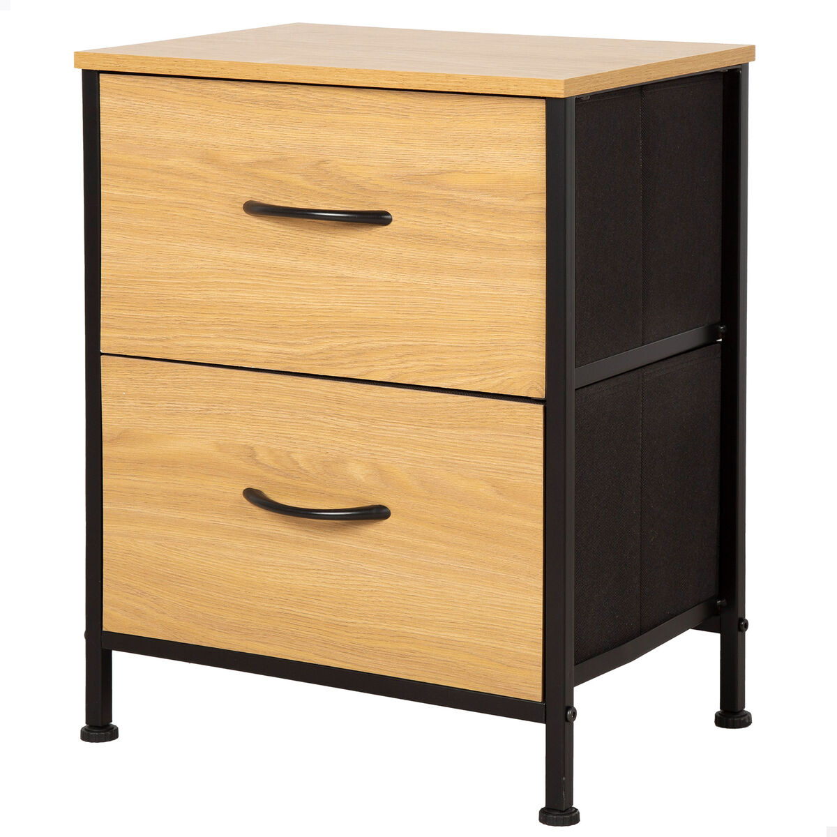 Nightstand Max Home Black 40 x 52 x 30 cm