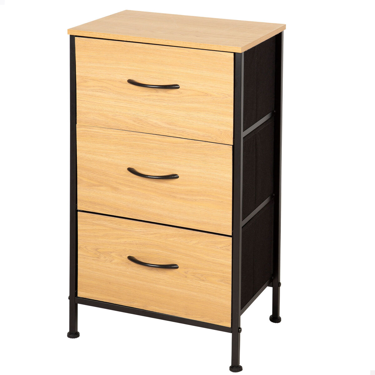 Chest of drawers Max Home Black Modern 40 X 75 X 30 CM Chest of drawers Max Home Black Modern 40 X 75 X 30 CM