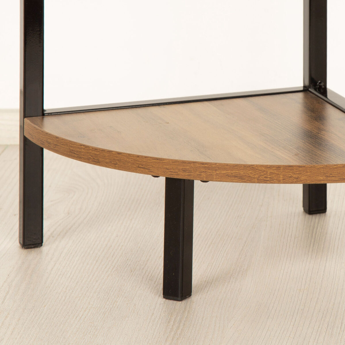 Shelves Max Home Black Iron MDF Wood 24 x 80 x 24 cm