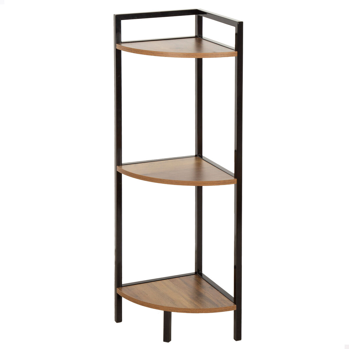 Shelves Max Home Black Iron MDF Wood 24 x 80 x 24 cm
