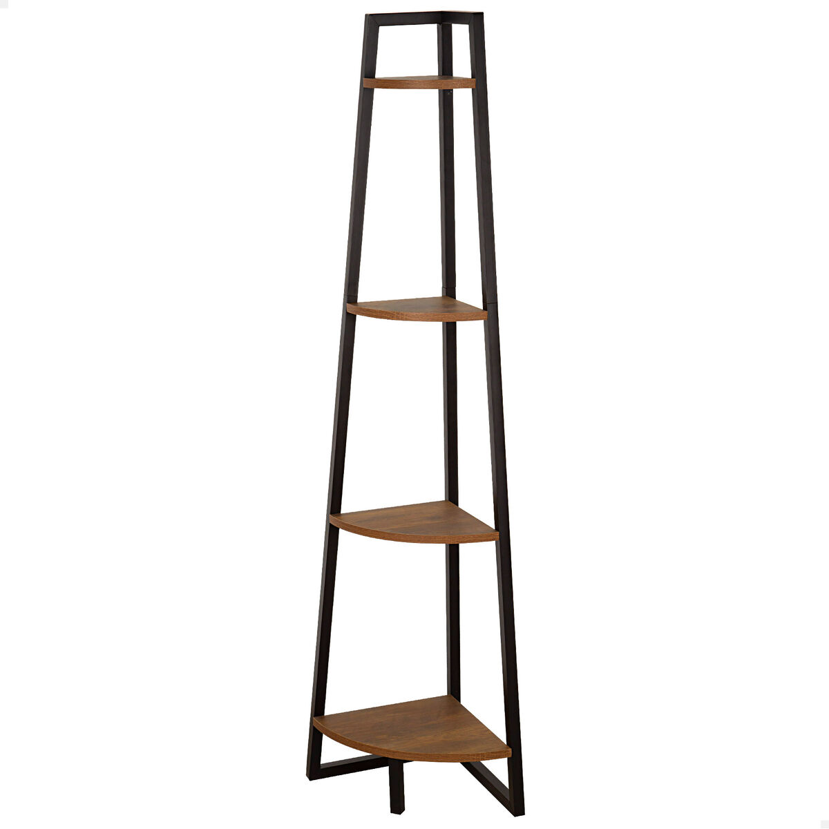 Shelves Max Home Black Iron MDF Wood 4 Shelves 30 x 135 x 30 cm Shelves Max Home Black Iron MDF Wood 4 Shelves 30 x 135 x 30 cm