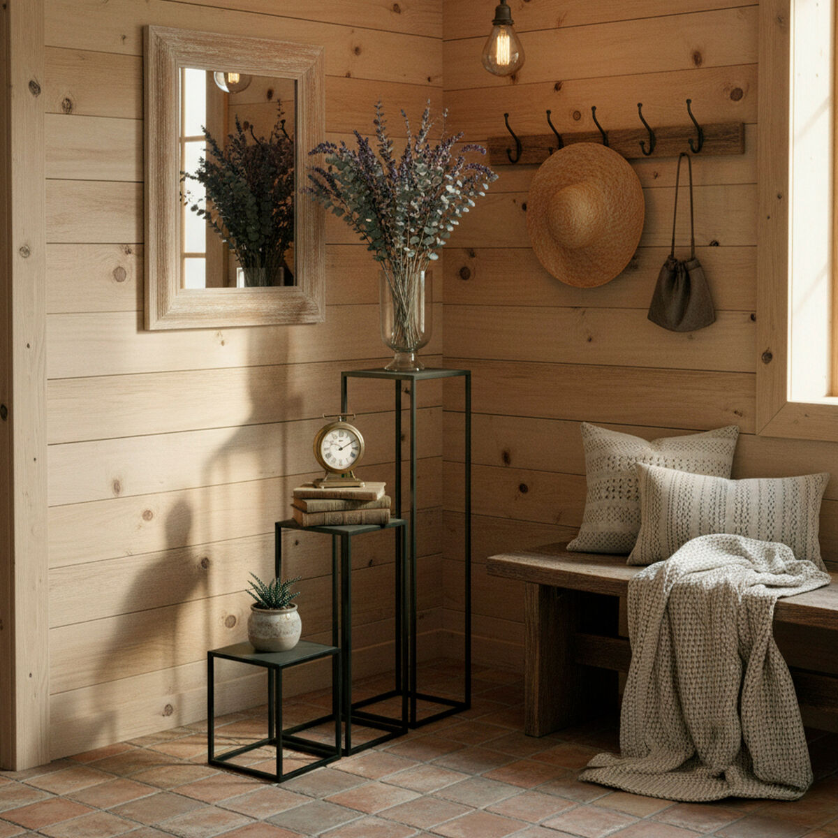 Set of 3 small tables Max Home 30 x 90 x 30 cm