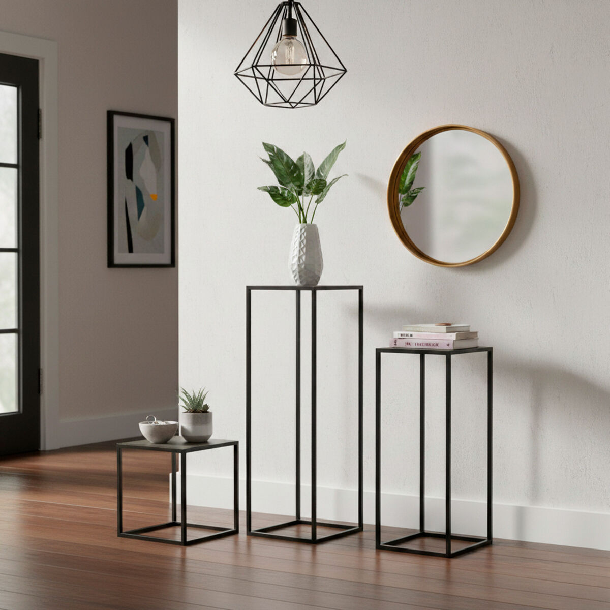 Set of 3 small tables Max Home 30 x 90 x 30 cm