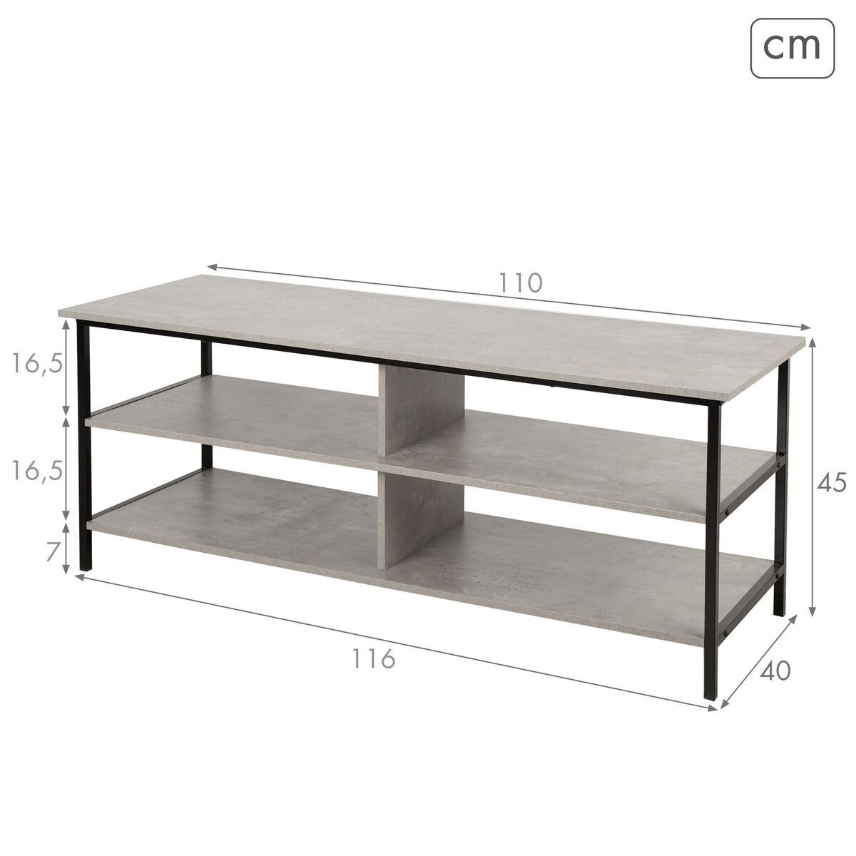 TV Table Max Home 30 Kg 110 x 45 x 40 cm
