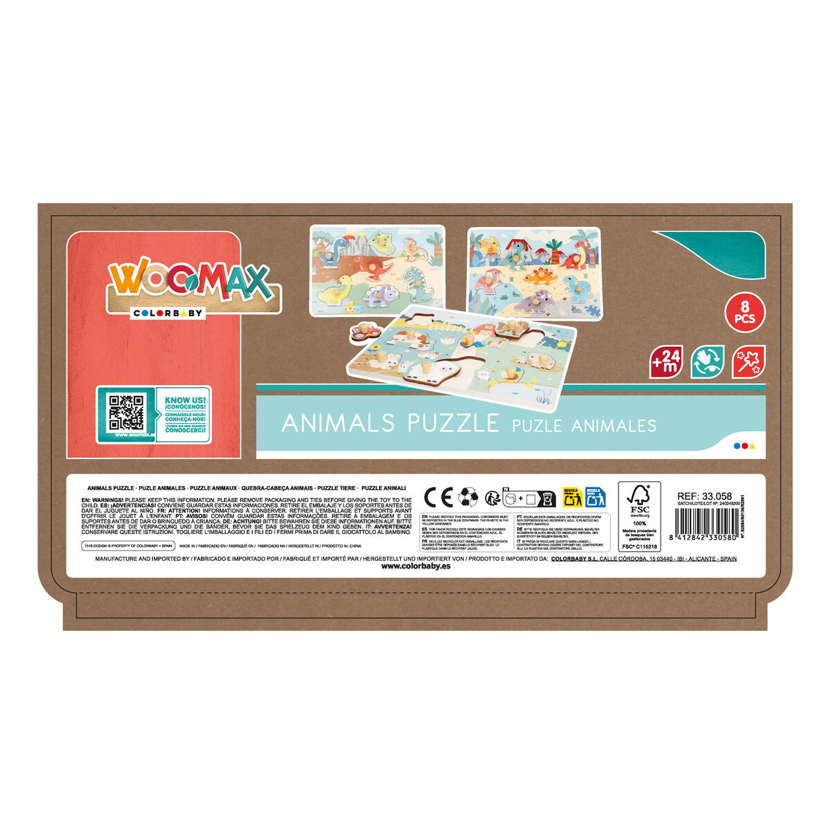 Puzzle Colorbaby Dinosaurs