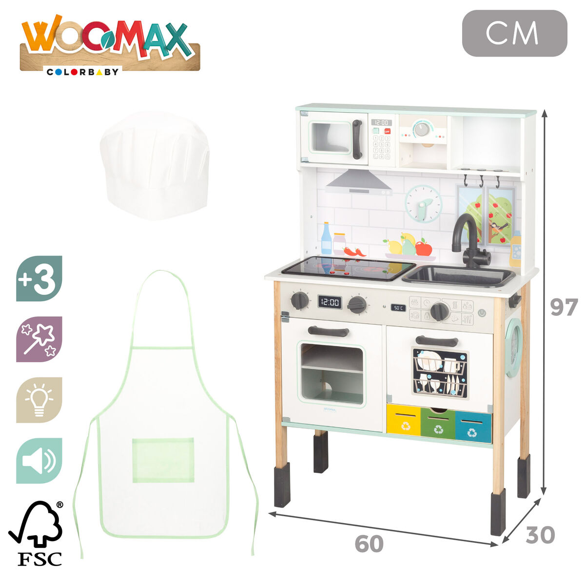 Toy kitchen Woomax 81 X 97 X 30 CM