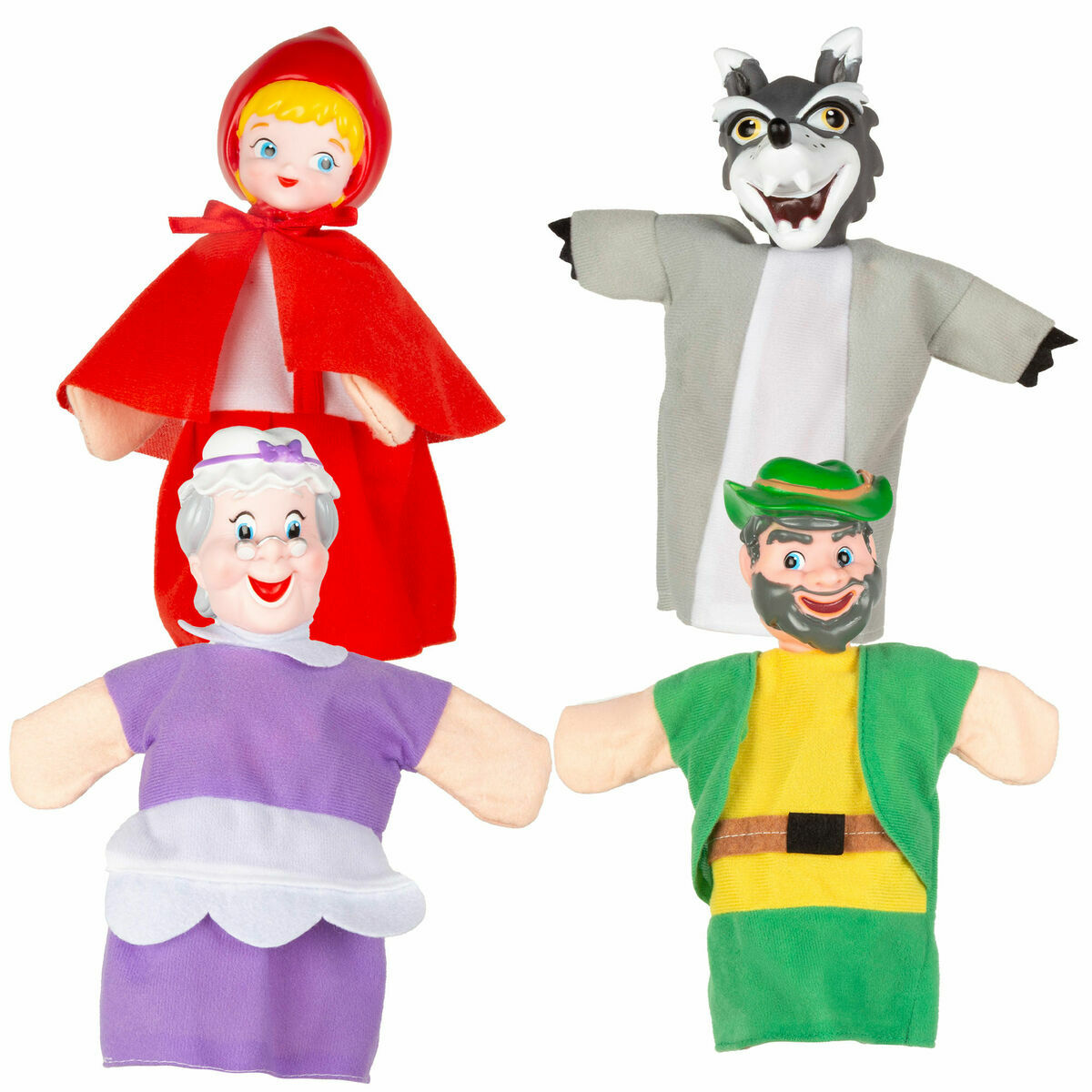 Soft Puppets Colorbaby Little Red Riding Hood Soft Puppets Colorbaby Little Red Riding Hood