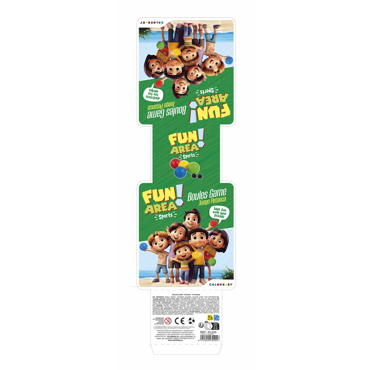 Boules Set Colorbaby Fun Area! 10 Pieces 31 x 8 x 16,5 cm