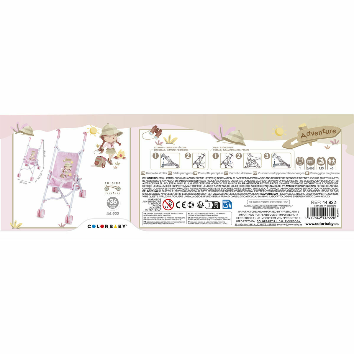 Dolls Accessories Colorbaby 28 x 42 x 56 cm