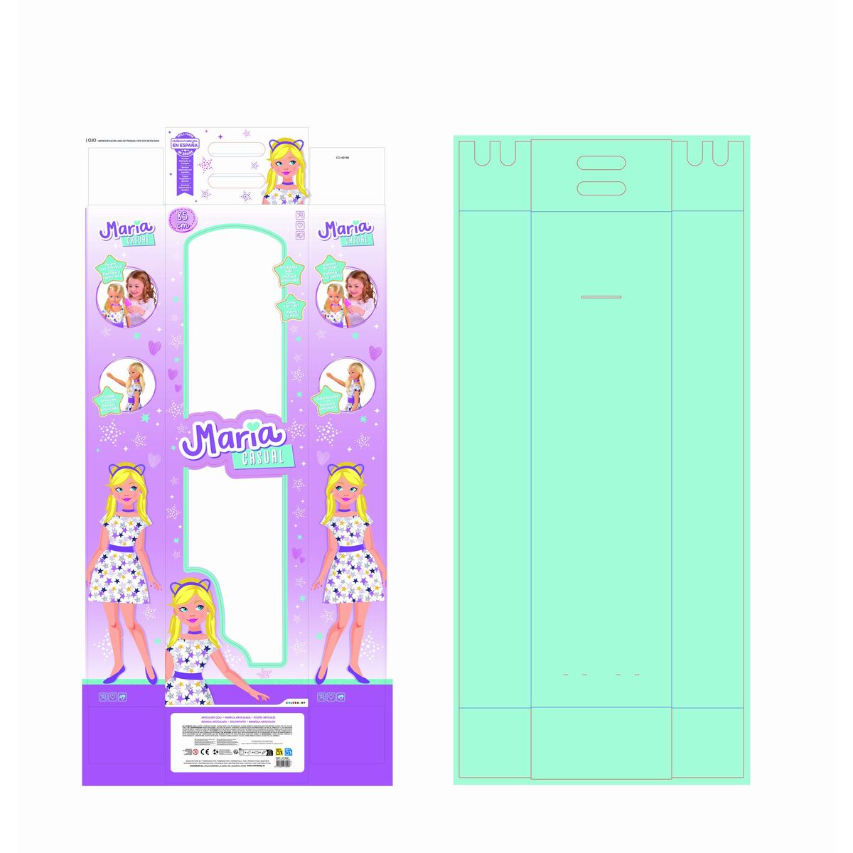 Doll Colorbaby Maria 23 x 85 x 12 cm