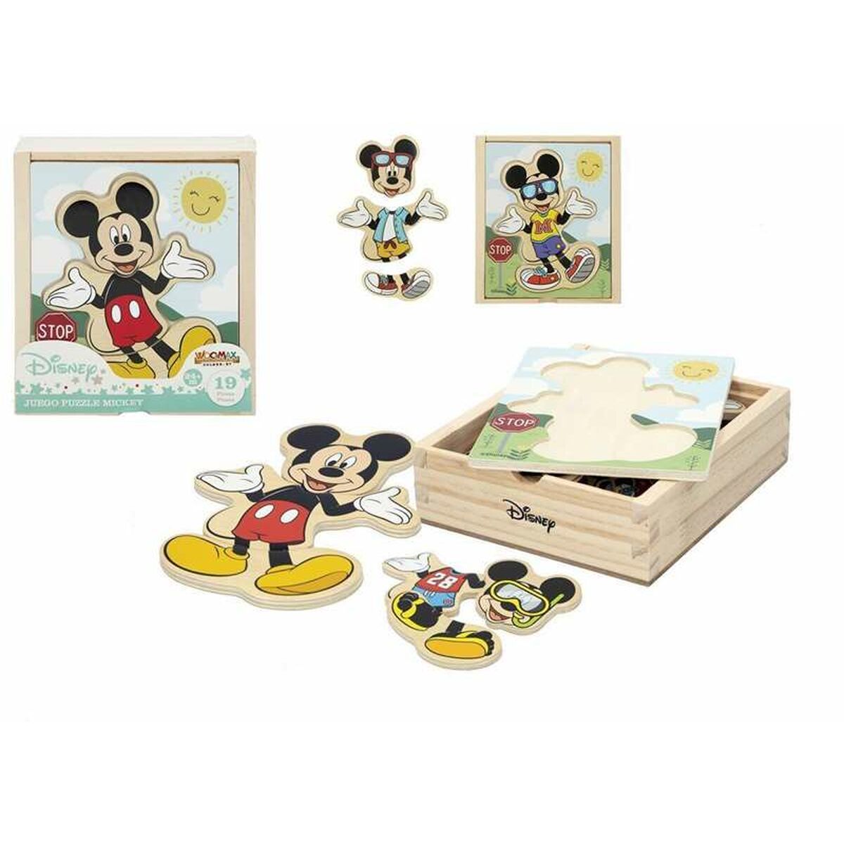 Child’s Wooden Puzzle Disney Wood (19 pcs)