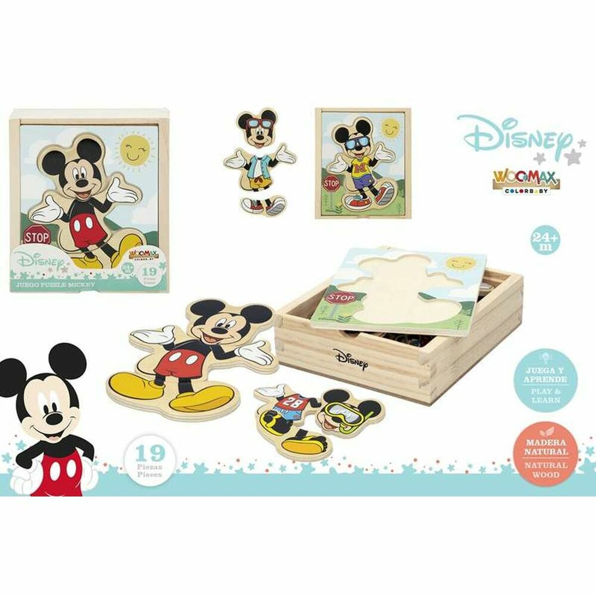 Child’s Wooden Puzzle Disney Wood (19 pcs)