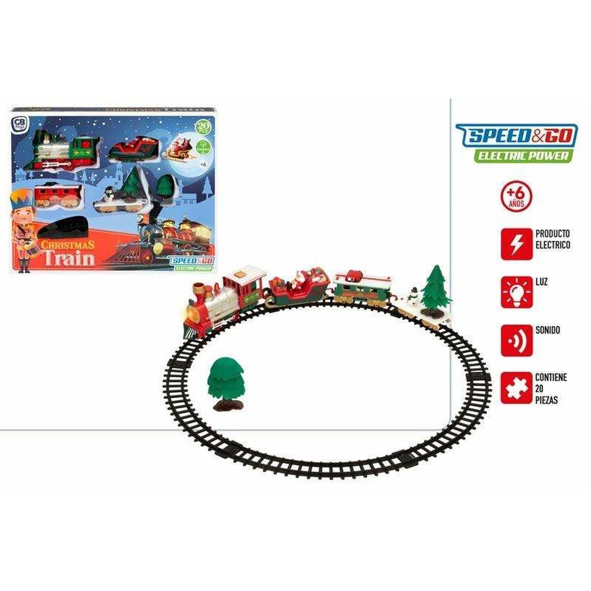 Electric Train Speed & Go 91 x 44 x 30 cm 20 Pieces