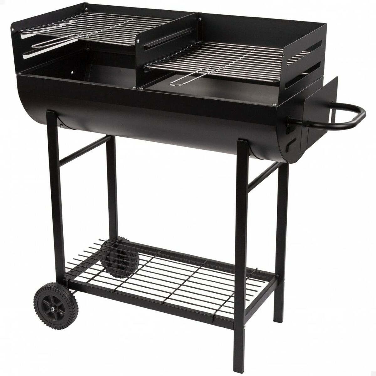 Coal Barbecue with Wheels Aktive Plastic Enamelled Metal 97 x 96 x 42 cm Black Coal Barbecue with Wheels Aktive Plastic Enamelled Metal 97 x 96 x 42 cm Black