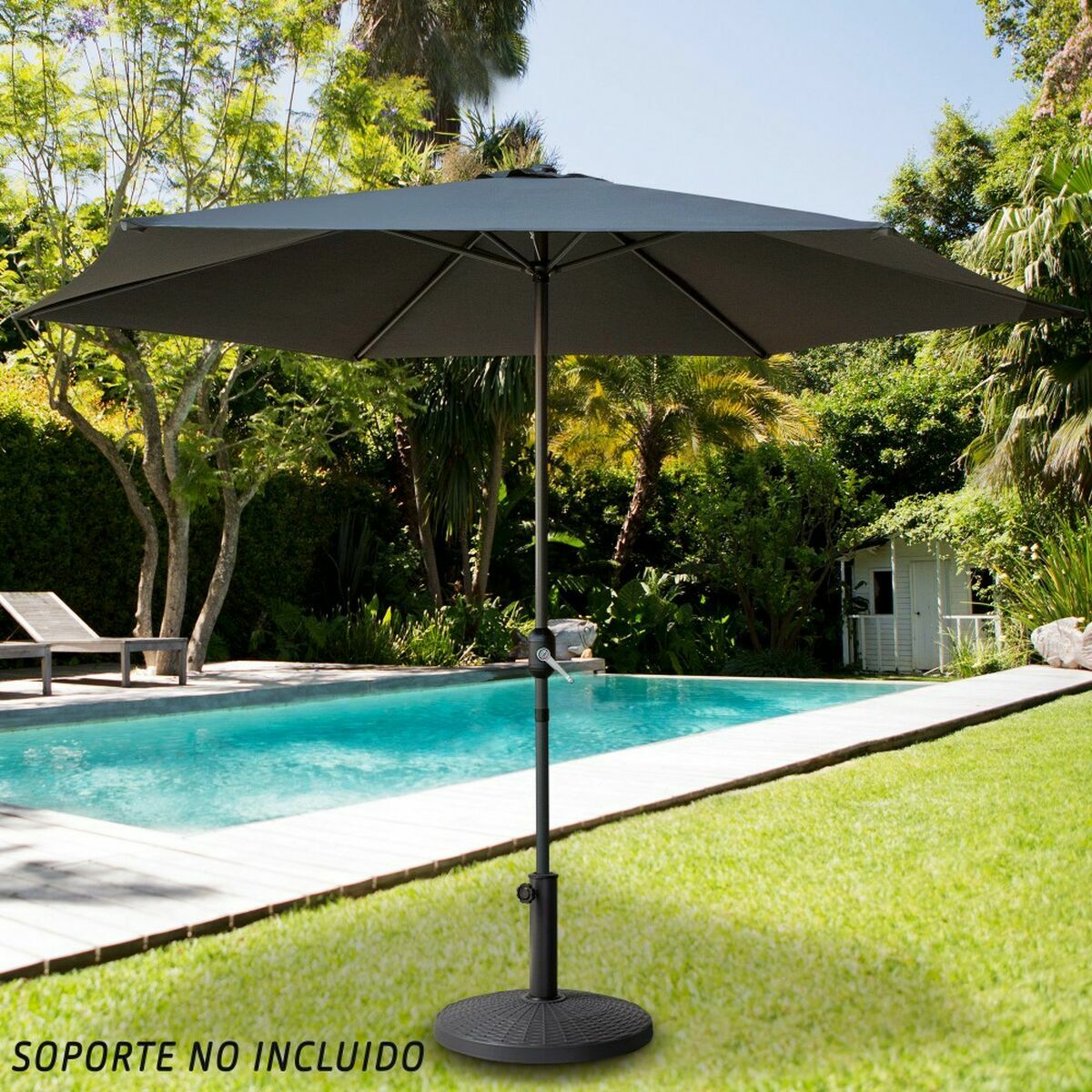 Parasol Aktive Anthracite  3,8 cm 300 cm Aluminium
