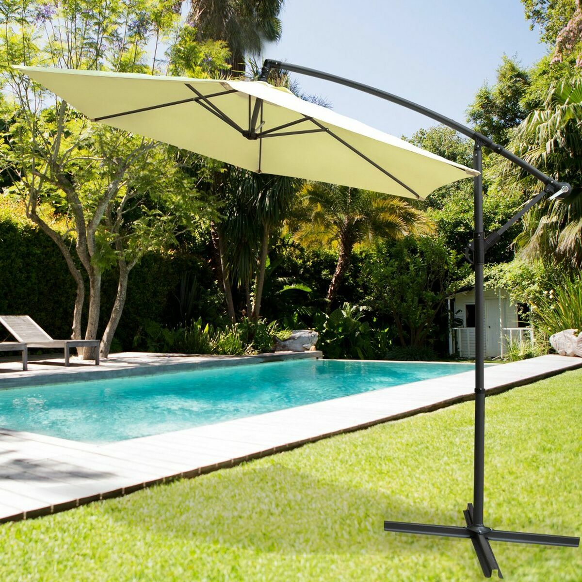 Parasol Aktive Cream 300 cm 4,2 cm Aluminium