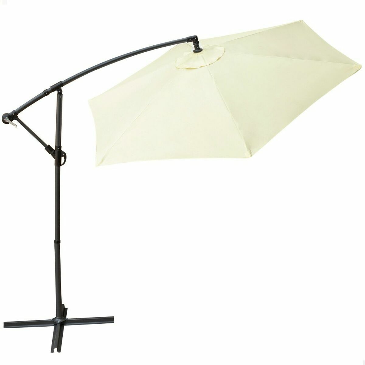 Parasol Aktive Cream 300 cm 4,2 cm Aluminium Parasol Aktive Cream 300 cm 4,2 cm Aluminium