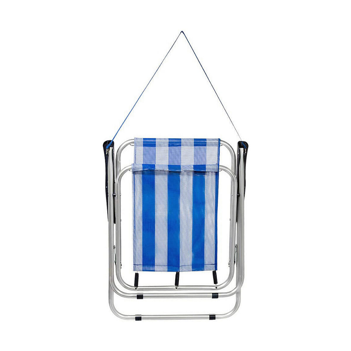 Folding Chair Aktive White Navy Blue 44 x 45 x 76 cm Sailor