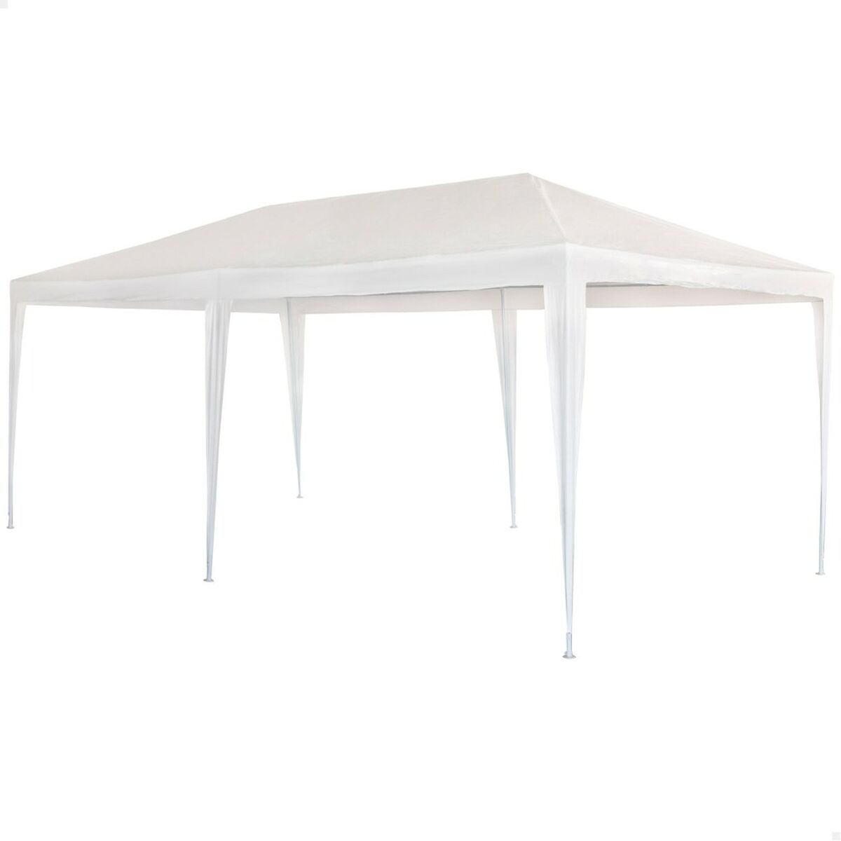 Gazebo Aktive 300 x 255 x 600 cm Metal White Plastic Gazebo Aktive 300 x 255 x 600 cm Metal White Plastic