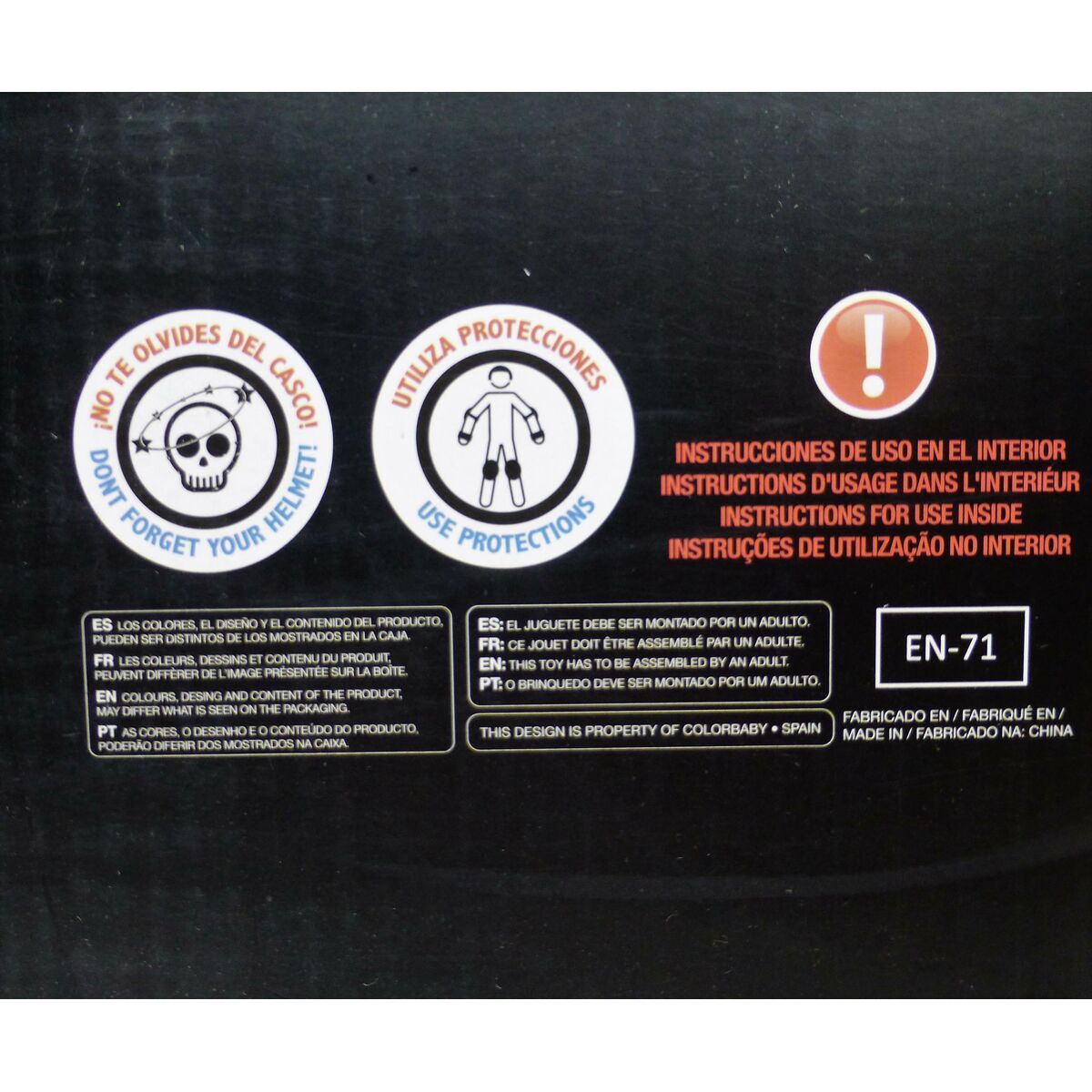 Scooter Colorbaby Polyurethane Aluminium White