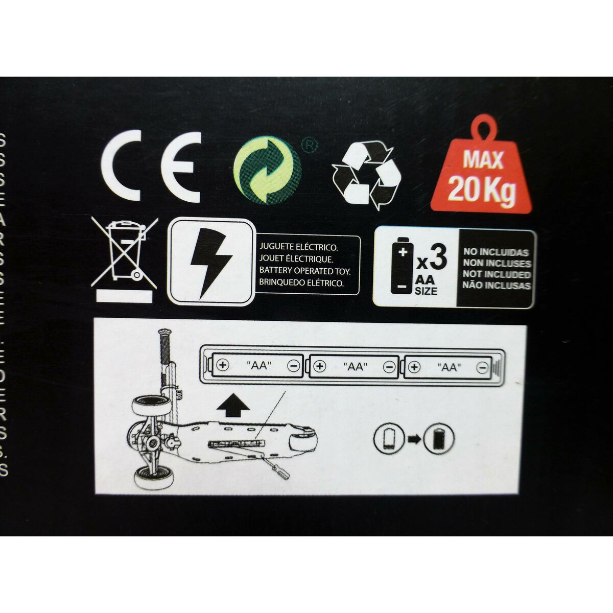 Scooter Colorbaby Polyurethane Aluminium White