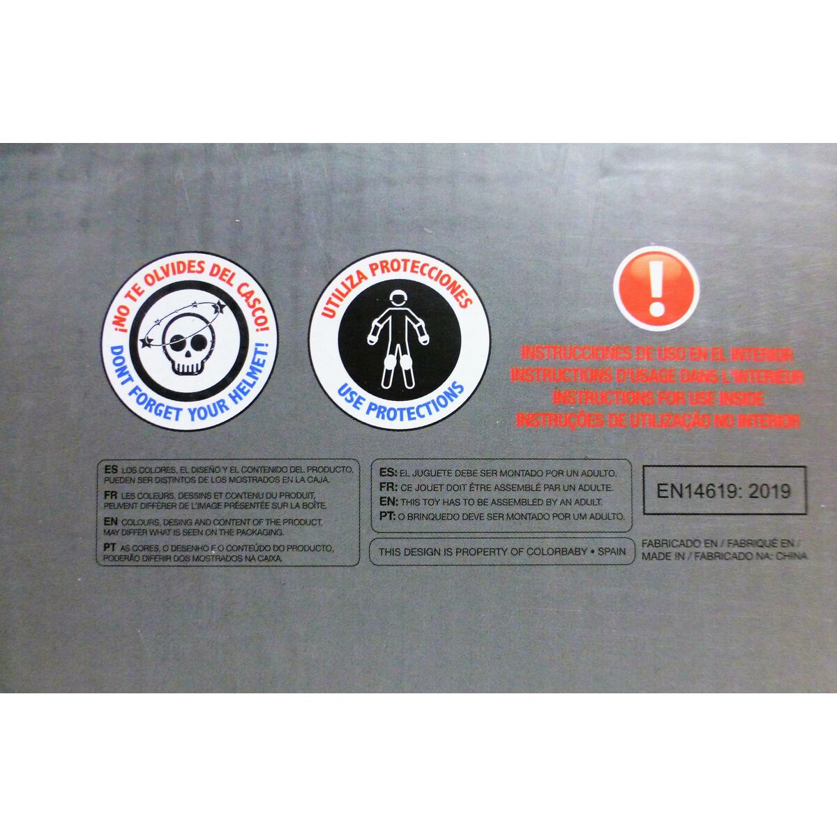 Scooter Colorbaby Polyurethane Aluminium Steel Black