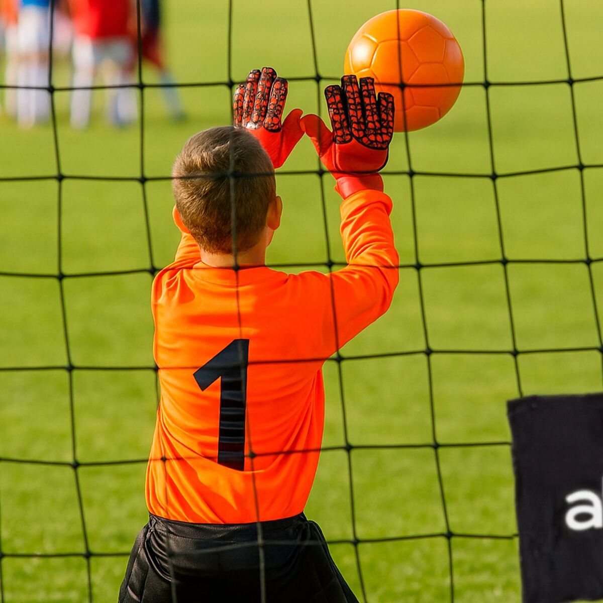 Football Goal Aktive 180 X 12 X 60 CM Black Red