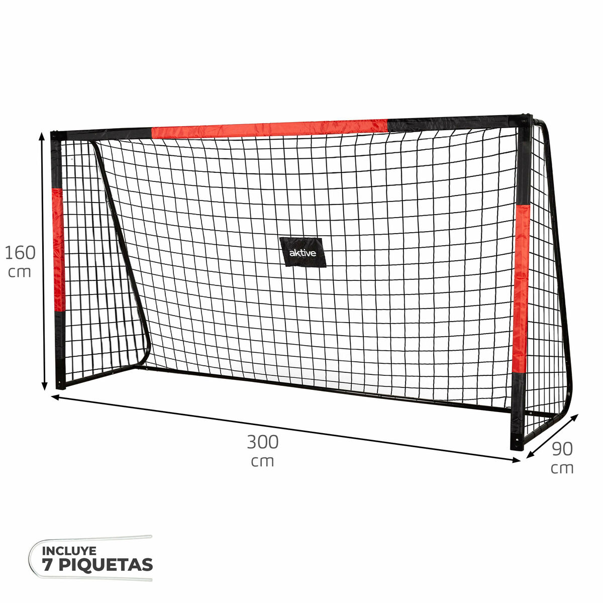 Football Goal Aktive 300 X 160 X 90 CM