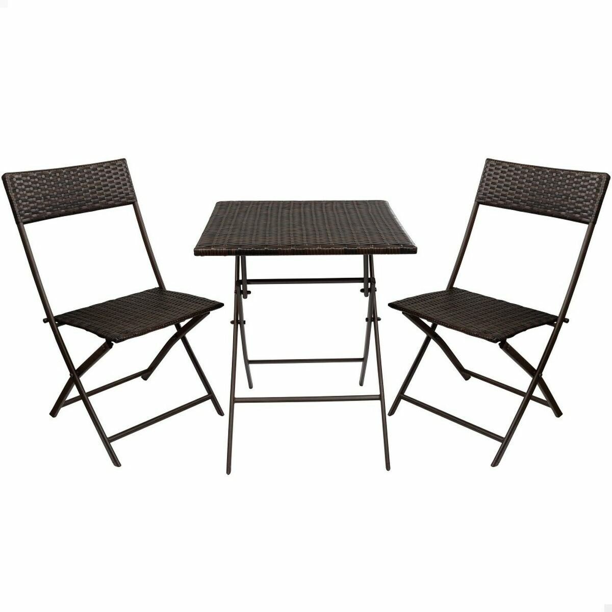 Table set with 2 chairs Aktive Squared 60 x 72 cm