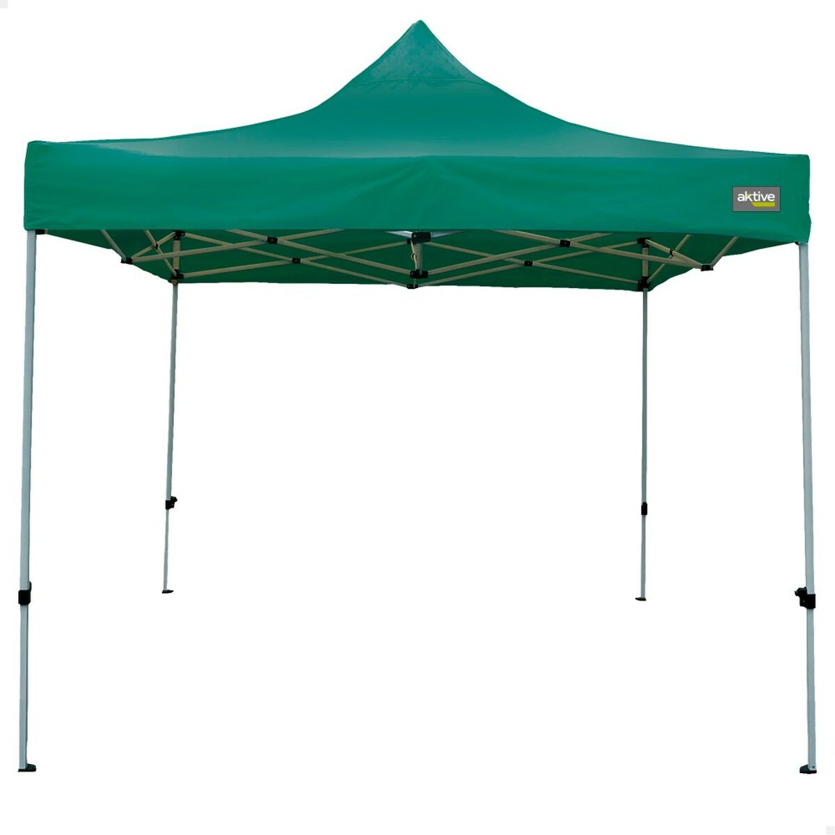 Gazebo Aktive Foldable Adjustable height Steel Polyester 420D Oxford Green 300 x 320 x 300 cm Gazebo Aktive Foldable Adjustable height Steel Polyester 420D Oxford Green 300 x 320 x 300 cm