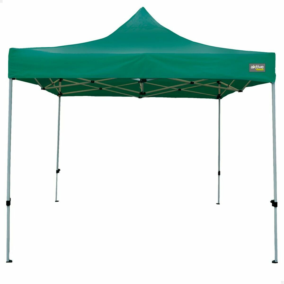 Gazebo Aktive 300 x 300 x 220 cm Green Foldable Adjustable height Gazebo Aktive 300 x 300 x 220 cm Green Foldable Adjustable height