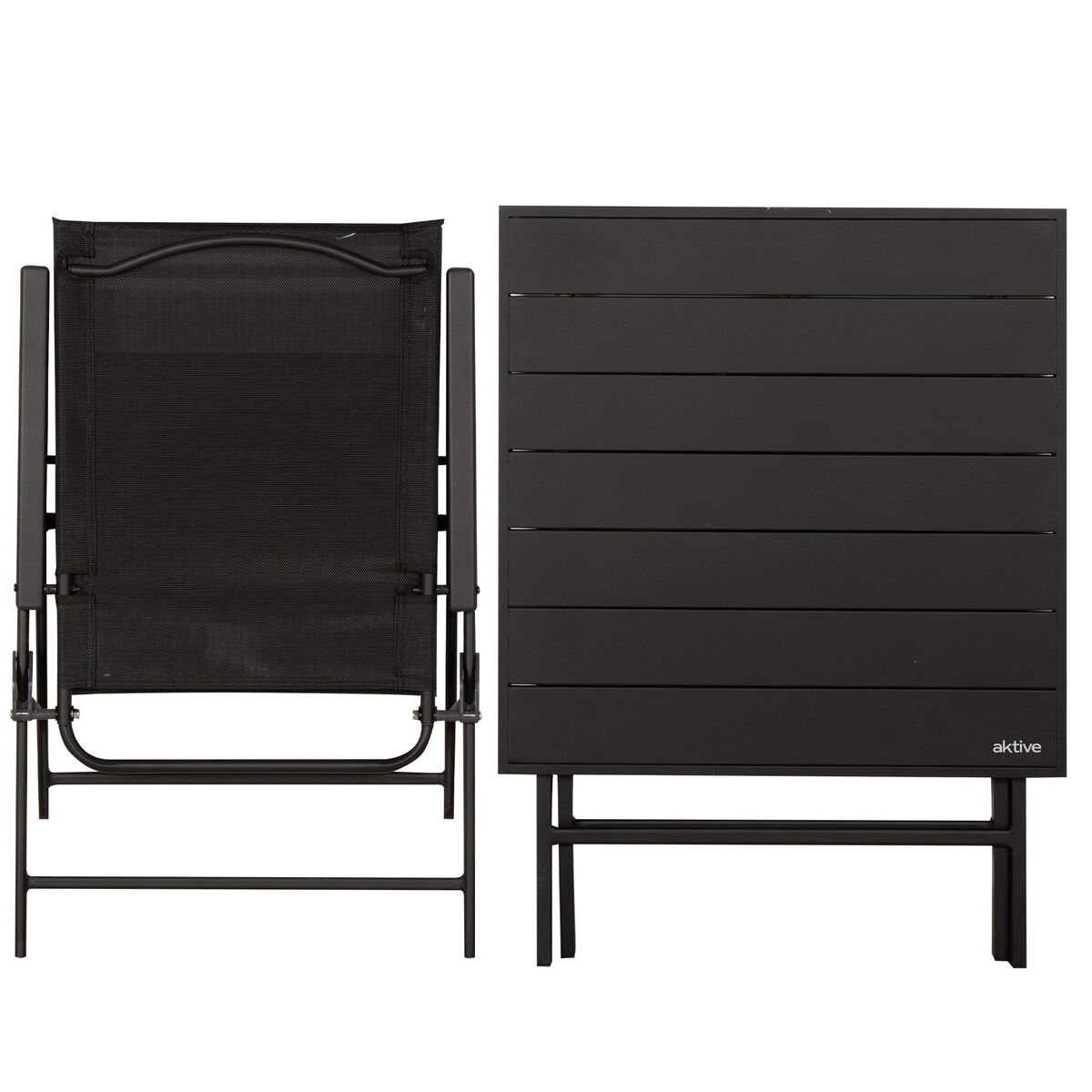 Table set with 2 chairs Aktive 75 x 70 x 75 cm (3 Pieces)