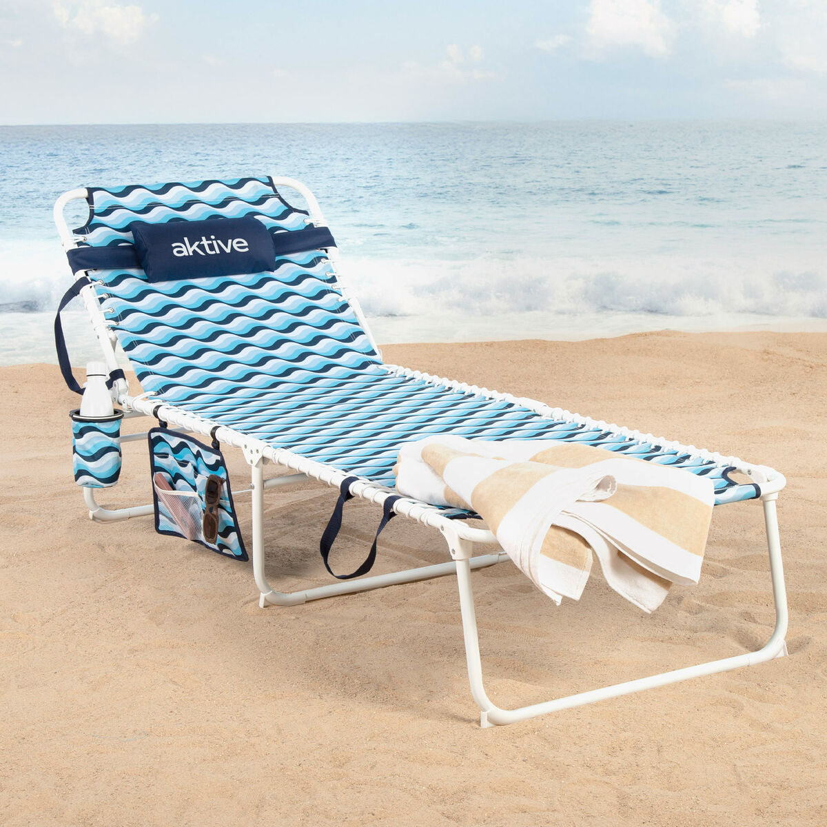 Hammock Aktive Blue Steel 200 x 88 x 70 cm