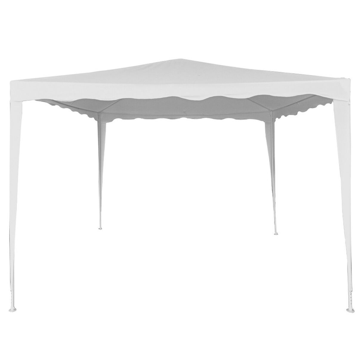 Gazebo Aktive 300 x 250 x 300 cm Steel White Plastic Gazebo Aktive 300 x 250 x 300 cm Steel White Plastic