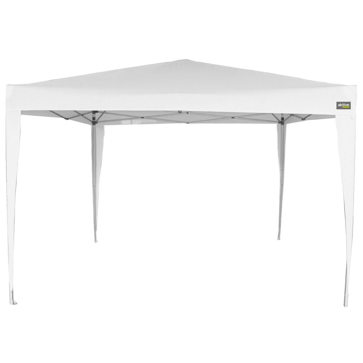 Gazebo Aktive 300 x 250 x 300 cm Steel White Plastic Gazebo Aktive 300 x 250 x 300 cm Steel White Plastic