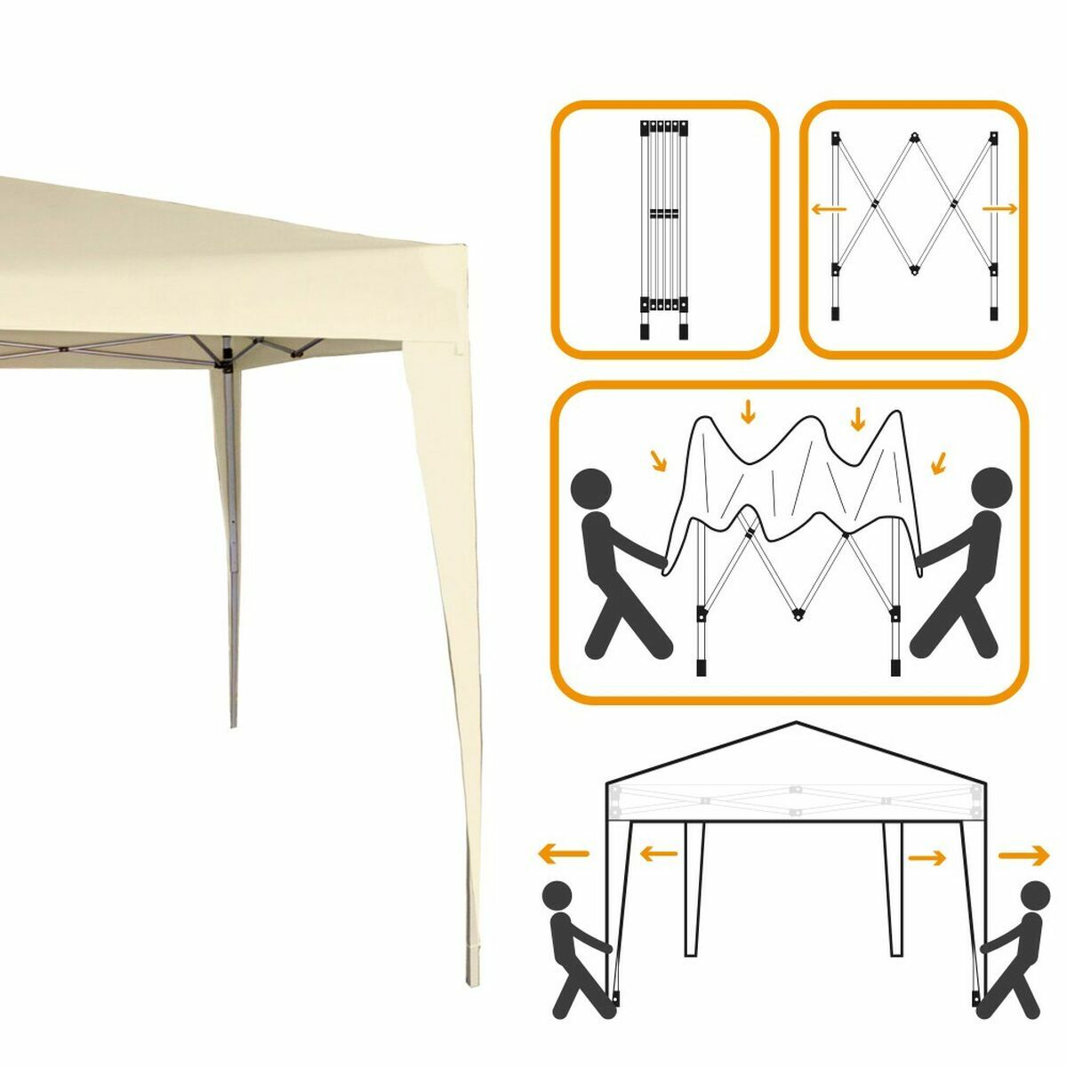 Gazebo Aktive 300 x 300 x 240 cm